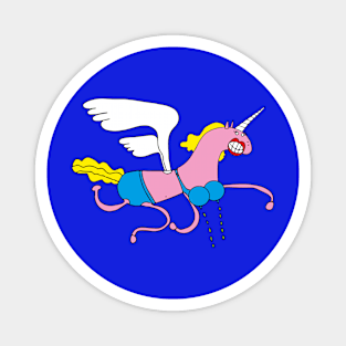 FLYING LADY UNICORN, WITH LASER MAMMORY CANNONS Magnet